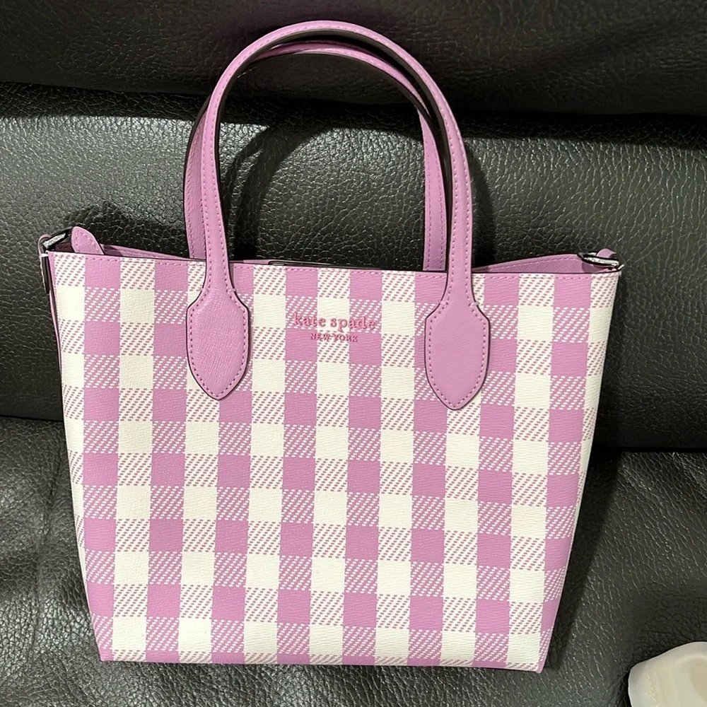 Kate spade berry gingham printed bag